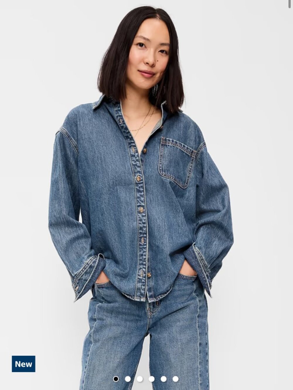 Old Navy Boyfriend Jean Shirt